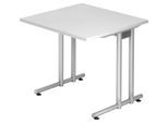 HAMMERBACHER Schreibtisch VNS08/W/S weiß