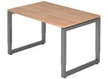 HAMMERBACHER höhenverstellbarer Schreibtisch VRS12/N/G nussbaum