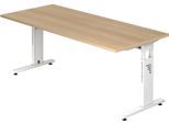HAMMERBACHER höhenverstellbarer Schreibtisch VOS19/E/W eiche