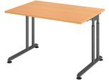 HAMMERBACHER höhenverstellbarer Schreibtisch VZS12/6/G buche