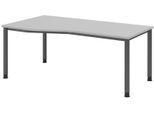 HAMMERBACHER VHS18/5/G höhenverstellbarer Schreibtisch 68,5 - 81 cm grau / grafit