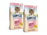 HAPPY CAT Minkas Trockenfutter Katze Junior, Care, Geflügel 2x10 kg