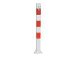 Schake Absperrpfosten Typ 470UZH, umlegbar, zum Einbetonieren + Profilzylinder, 70x70mm, feuerverzinkt)