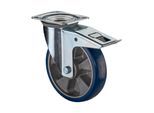BS Rollen Lenkrolle L420.B92 mit Totalfeststeller Rad Ø 200mm 300kg, Stahl verzinkt (L420.B92.200)