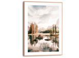 Poster REINDERS "Bergsee", beige (farbe bild(er): beige), B:30cm H:40cm T:1,6cm, MDF, Bilder, Poster