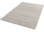 Teppich "Enisa 6027", beige (creme), B:140cm H:15mm L:200cm, Baumwolle, Kunstfaser, Wolle, SCHÖNER WOHNEN-KOLLEKTION, Teppiche, Teppich, Struktur, Wolle, handweb, Wohnzimmer, Schöner Wohnen Kollektion