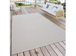 Teppich PACO HOME "Timber 125", beige (elfenbeinfarben), B:120cm H:4mm L:160cm, Polypropylen, Teppiche, Teppich, Flachgewebe, Sisal Optik, auch als Läufer, In- und Outdoor geeignet