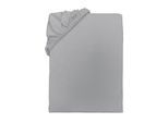 Spannbettlaken TOM TAILOR HOME, grau (hellgrau), L:200cm, Jersey, Obermaterial: 100% Baumwolle, Bettlaken, Spannbettlaken