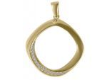 Kettenanhänger ADELIA´S "zeitloser Schmuck Anhänger aus 333 Gold", gold, Schmuckanhänger, Damen, Gelbgold 333 Gold, Gelbgold 333, Gold, Kettenanhänger