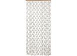 Türvorhang LOCKER "KNOTS", braun, B:90cm H:200cm, Obermaterial: 100% Papier, Gardinen