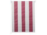 Rollo MCW-D52, Fensterrollo Seitenzugrollo Jalousie, Sonnenschutz Verdunkelung blickdicht 120x230cm ~ rot/weiß/beige