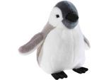 Kuscheltier HEUNEC "Misanimo, Pinguinbaby mittel, 20 cm", grau (weiß, grau), Plüschfiguren, KinderH:20cm, Kuscheltier, H:20cm
