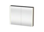 Duravit Universal-Spiegelschrank XSquare 100x80x15,5cm, Leinen, 2 Tür, LED (XS7113075750000)