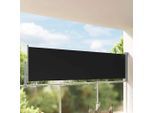 vidaXL Ausziehbare Seitenmarkise 100 x 300 cm Schwarz
