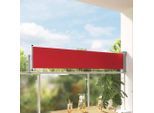 vidaXL Ausziehbare Seitenmarkise 60×300 cm Rot