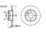 ATE Bremsensatz, Scheibenbremse Bremsensatz-Vorderachse ijf1417q96 Vorderachse voll 239mm 10mm für VAG SEAT