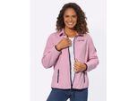 Fleecejacke CASUAL LOOKS, Damen, Gr. 54, rosa (rosé), 100% Polyester, unifarben, Jacken Fleecejacke