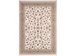 Teppich OCI DIE TEPPICHMARKE "MYSTIC HERITAGE", beige (creme, beige), B:120cm H:7mm L:180cm, Polyacryl, Teppiche, Teppich, florale Muster in 3D-Optik, maschinell gewebt, Viskose