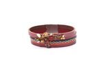 Armband "Kaya", Damen, Gr. Leder, rot, COLLEZIONE ALESSANDRO, Armbänder Armband