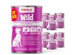 Supravit Hundenassfutter 6 x 820g Edles Wild