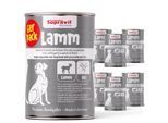 Supravit Hundenassfutter 6 x 820g Lamm mit Reis