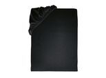Spannbettlaken TOM TAILOR HOME, schwarz, L:200cm, Jersey, Obermaterial: 100% Baumwolle, Bettlaken, Spannbettlaken