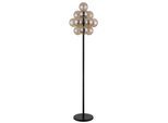 GLOBO LIGHTING Stehlampe "CONOR", gelb (amber), 13, Ø 12cm H: 160cm, 1 Stk., Leuchten, Stehleuchte, Glas, Wohnzimmer, Flur, Stehlampe