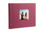 Goldbuch 26 508 Schraubalbum Trend fuchsia 40 schwarze Seiten 30x25cm