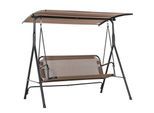 Outsunny Hollywoodschaukel Metall, Polyester, Texteline