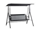 Outsunny Hollywoodschaukel Metall, Polyester, Texteline