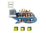 BOARTI Kinderregal Flugzeug hängend für Toniebox und Tonie Figuren platzsparendes Regal H. 30 x B. 60 x T. 19 cm Wandregal Musikbox und Figuren Aufbewahrung Magneteinsätzen Aufbewahrungsregal Holz