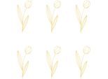 Dekoobjekt CREATIV HOME "Deko-Stecker Tulpe", gelb, H:25cm, Metall, Dekofiguren