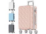 KESSER® Reisekoffer Koffer ABS Hartschalenkoffer mit Zahlenschloss, Kofferwaage & Reisebrieftasche 360° Rollen Koffer für Business & Reise Trolley