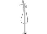 Bravat Milano Freistehende Wannenfüllarmatur 3564222 mit Handbrause, chrom