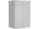 Mehrzweckschrank BIOHORT "Romeo Gr. L high, verschiedene Farben", silber (silber, metallic), B:132cm H:181cm T:87cm, Stahl, Schränke, Mehrzweckschrank, 132x87x181 cm, der ideale Terrassenschrank aus Metall