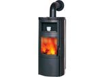 Kaminofen HARK "»Vito WW GT ECOplus 14,2 KW«", schwarz (graphit), Kaminöfen, meteor-schwarz