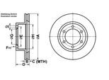 ATE Bremsensatz, Scheibenbremse Bremsensatz-Vorderachse ijf141da83 Vorderachse belüftet 319mm 22mm für TOYOTA