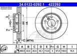 ATE Bremsensatz, Scheibenbremse Bremsensatz-Vorderachse Standard Disc / Ceramic ik3ebymn46 Vorderachse belüftet 280mm 22mm für BMW MINI