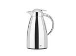 Alfi Isolierkanne Signo, Metall, 1 L, Ausgießer, lebensmittelecht, Vakuum, Glaskolben, hält warm, kalt, schadstofffrei, Kaffee & Tee, Kannen, Thermoskannen