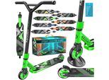 KESSER® Scooter Funscooter Stuntscooter X-Limit - 360° Lenkung mit ABEC 9 Kugellagern 100 mm PU Räder Robuster Kickscooter Tretroller Cityroller Trick Roller für Kinder Erwachsene