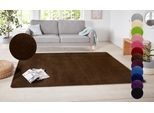 Teppich HANSE HOME "Shashi" Gr. 3, braun, B:140cm H:8,5mm L:200cm, Kunstfaser, Teppiche, Teppich, Kurzflor, Unifarben, Läufer, weich, Esszimmer, Kinderzimmer, Flur