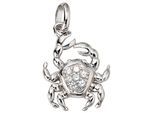 Sternzeichenanhänger JOBO "Anhänger Sternzeichen", silber 925, Schmuckanhänger, Damen, Krebs, Silber 925 (Sterlingsilber), 925 Silber rhodiniert mit Zirkonia