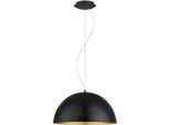 EGLO Hängeleuchte "GAETANO 1", gold (schwarz, goldfarben), 1, Ø 53cm H: 150cm, 1 Stk., Leuchten, Pendelleuchte, Metall, E27 Fassung, Ø 53,5 cm, Hängeleuchte