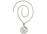 Lange Kette "Sunny", Damen, Gr. onesize, Metall, silber, COLLEZIONE ALESSANDRO, Basic, Halsketten, mit rundem Anhänger