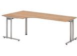 HAMMERBACHER Schreibtisch VNS82/N/S nussbaum