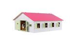 KidsGlobe Pferdestall Bauernhof, mit 7 Pferdeboxen, Holz, Reiterhof mit Faltdach