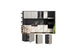 Vicco Hängeschrank Fame-Line Anthrazit Grau-Beige gerahmt 45 cm
