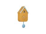 Wanduhr KARLSSON "Dupla Color Cuckoo", orange, blau, Wanduhren, Kinder, B/H/T: 21,5cm x 41cm x 8,5cm, Wanduhr, B:21,5cm H:41cm T:8,5cm