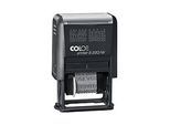 Colop Textstempel S220/W, selbstfärbend, 12 Bürotexte, Abdruck 26 x 4 mm, schwarze Tinte, Kunststoffgehäuse, schwarz
