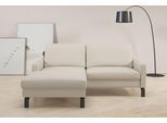 Ecksofa HOME AFFAIRE "Lecce, L-Form, Federkernpolsterung, Breite 194 cm", beige, B:194cm H:86cm T:164cm, 100% Leder, Sofas, Ecksofa, inkl. saugroboterfreundliche Höhe & schmale Armlehnen